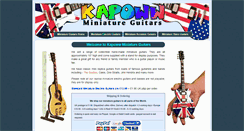 Desktop Screenshot of kapoww-miniature-guitars.com